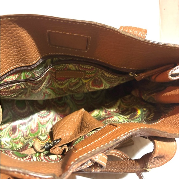 Dooney bourke brown leather satchel handbag - Picture 10 of 10